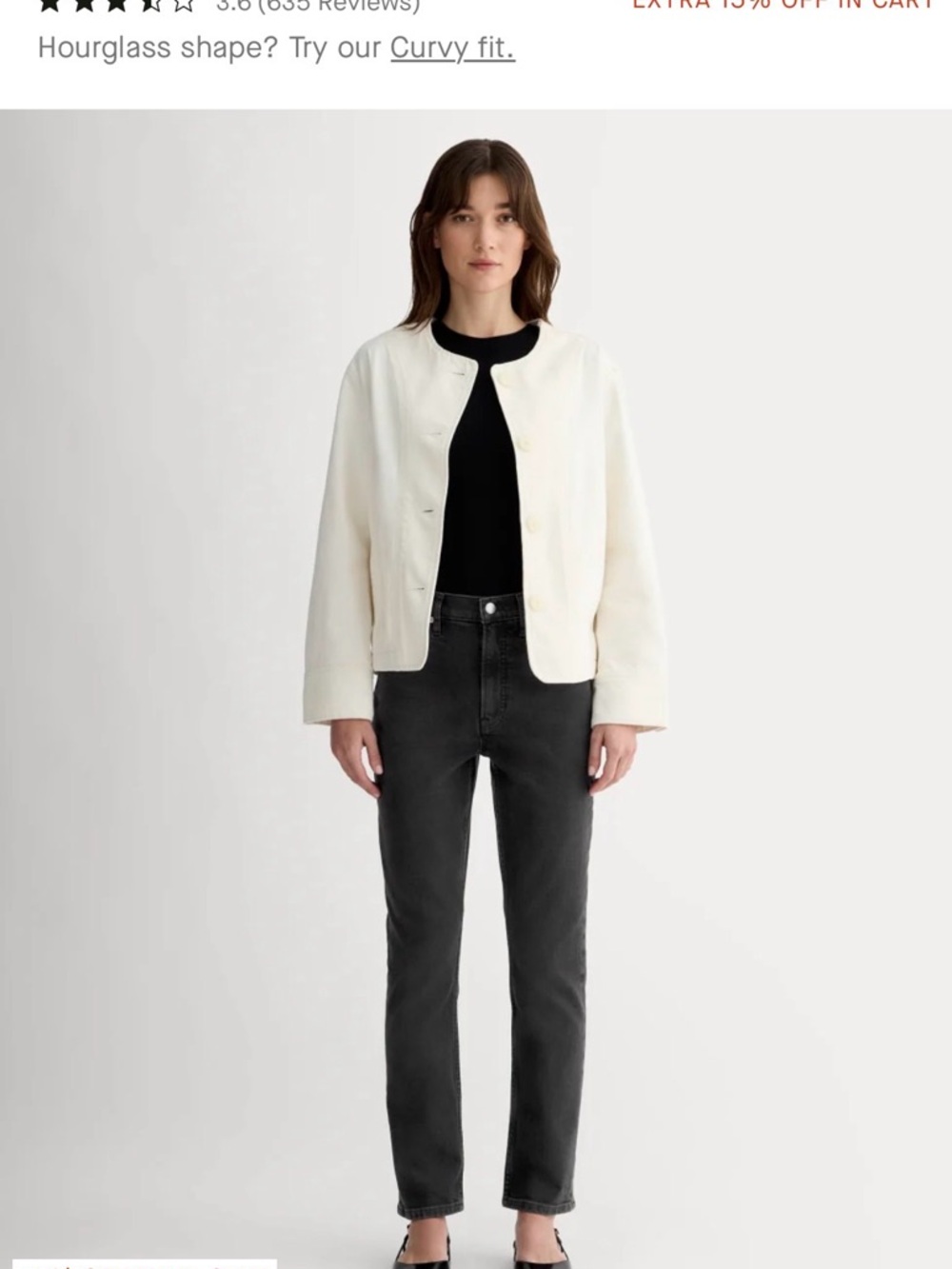 Everlane Black Straight-Leg Jeans